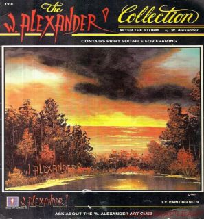 AFTER THE STORM BY BILL ALEXANDER c1987 OIL PAINTING PATTERN 