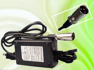   Charger 24V 1.5A with Male 3 Pin XLR Plug for Electric Scooter Bike