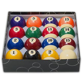 New Deluxe Pool Billiard Balls Regulation Standard 2 1 4 or 2 25 Size 
