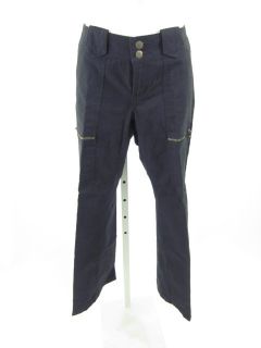 Billy Blues Black Cotton Zipper Detail Pants Slacks 6