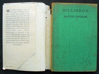 1952 Book Billiards Walter Lindrum Amateur Professional Guide Snooker 