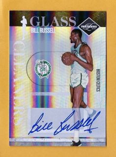 Bill Russell 2010 11 Leaf Glass Cleaners 25 25 Auto Autograph RARE 1 1 