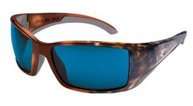 Costa Del Mar Sunglasses Blackfin Tortoise Blue 580 New