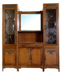 Pair of Display Cabinets or Candidates for Front and Back Bars
