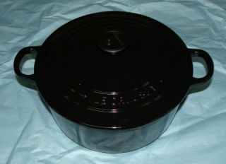 New Le Creuset Signature Black Onyx Cast Iron 3 5 Qt Dutch Oven 