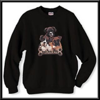 Boxer Puppies Bone Uncropped Dog Sweatshirt s 2X 3X 4X
