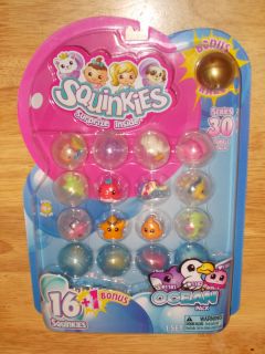 2012 Blip Toys SQUINKIES Series 30 OCEAN PACK 16 Figures +1 Bonus Rare 