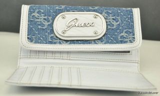 Brand New GUESS Ladies Sheer Bliss Blue Wallet Purse Wallet USA