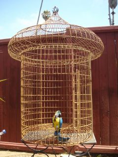 Large Custom Made Steel Bird Cage Parrot Macaw Outdoor Must Sell