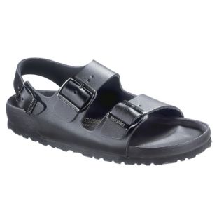 Birkenstock Milano Black Special Edition Smooth Leather Sandals 