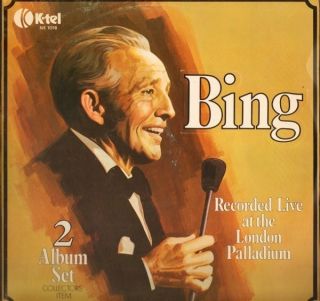 BING CROSBY recorded live at the london palladium NM DOUBLE LP PS EX 