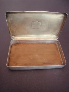 Antique 1898 Birmingham English Sterling Silver Box Marks