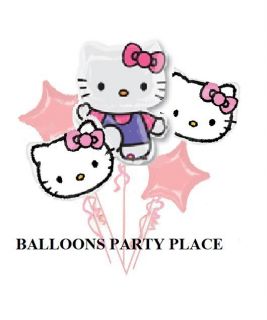 Hello Kitty 5 PK Balloons 1st 2nd 3rd Birthday Party Supplies 