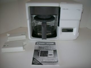 Black Decker Optima 12 Cup Spacemaker Coffee Maker ODC 300 New Carafe 