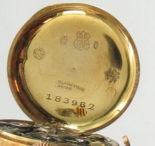 Antique Deco 14k Gold Blancpain Ladies Watch 15 Jewel