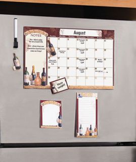   Dry Erase write on message board Calendar Fridge magnet gift set
