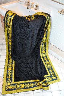   gianni versace medusa lavish towel black 1 piece versace towel size