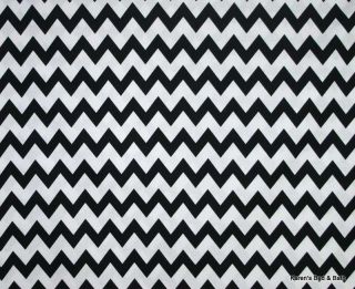 Black & White Chevron Zigzag Stripe Pattern Print Curtain Valance