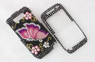 Bling Diamond Pearl Butterfly Hard Case for Nokia E71