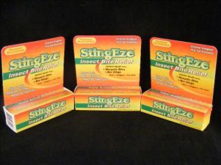 tube stingeze insect bug bite bee sting ticks relief