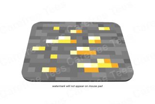   Mouse Pad A Mousepad for Mine Craft enthusiasts Gold Block More