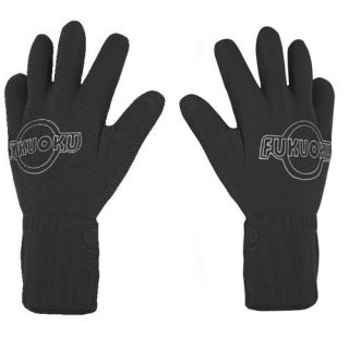    Five Finger Full Body Vibrating Massage Gloves Black Pair Both Hands