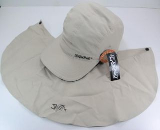 Loomis Sun Blocker Cap Tan Hat w Cape UPF Protection OSFM 