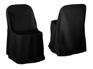 100 Black Folding Chair Cover Wedding Party Decorations