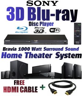 Sony 3D Blu Ray Bravia Home Theater System Surround Sound 5 1 Channel 
