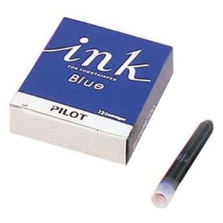 Japanese Pilot Fountain Pen Cartridge Blue Box 12P