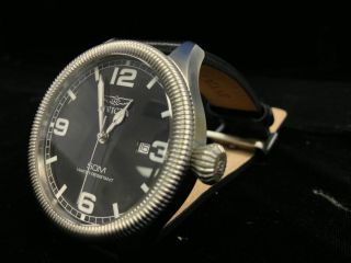 Mens Invicta 1460 Vintage Black Watch 45mm