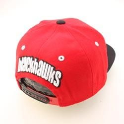 Chicago Blackhawks NHL Snapback Hat Cap REFRESH Red Black
