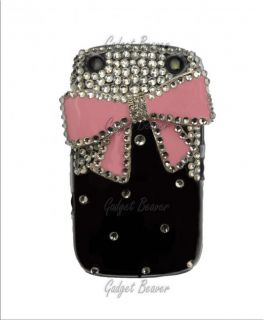 Fits Blackberry Curve 9320 Case 9220 Cover New Bow Diamond Bling 