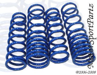 Blue Lowering Springs 4pcs Front Rear Dodge Neon 2000 2001 2002 2003 