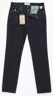  New $350 Borrelli Denim Blue Jeans 34 50