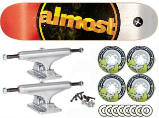 ALMOST Complete Skateboard UPGRADED With INDEPENDENT TRUCKS, ALMOST 