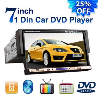   in Dash Deck Car Stereo DVD Player Bluetooth TV Radio iPod