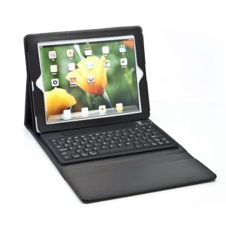 Leather Case Bluetooth Wireless Keyboard for iPad 2