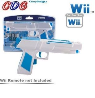 White Motion Blaster Gun for Nintendo Wii Shooting Games F