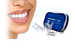   Home Teeth Whitening System w/ Whitening Gel, Desensitizing Gel & Tray