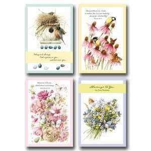 Nature Blessing By Marjolein Bastin Boxed Card 3 Each of 4 Designs KJV 