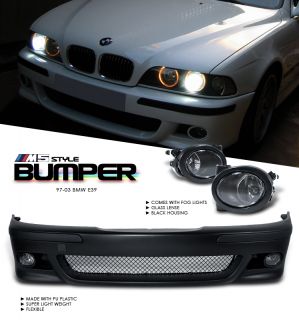 97 03 BMW E39 M5 Front Bumper Cover Fog 528i 540i 98 99