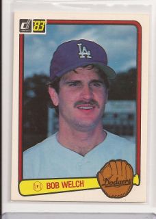 1983 Bob Welch Donruss Card 410 La Dodgers Oakland AS