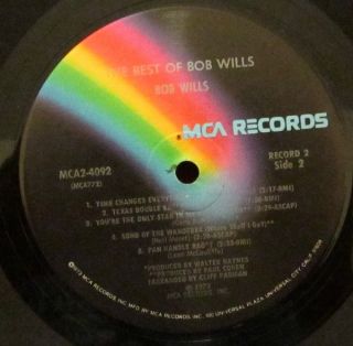 The Best of Bob Wills Vol 2 LP Vinyl Double LP Record Western Swing 