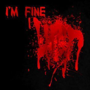 Fine Im Gun Blood Flesh Funny Zombie Heart Bloody T Shirt
