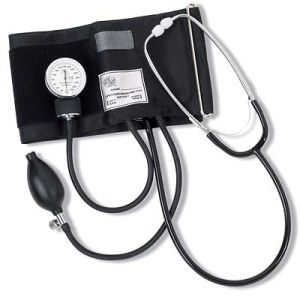 Blood Pressure Monitor Aneroid Sphygmomanometer with Stethoscope and 