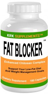 Bottle Fat Blocker 180 Capsules Enhanced Chitosan Complex KRK 