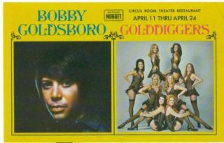 Nevada Reno Bobby Goldsboro Golddiggers c1980 Postcard