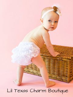  Baby Bloomers diaper cover 18 24mo 2T photo prop Ruffle bottom bloomer