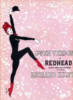 redhead playbill souvenir program gwen verdun